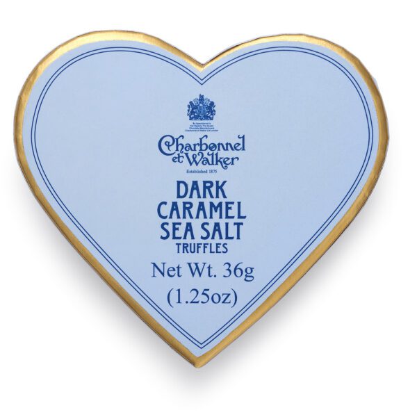 Dark Sea Salt Caramel Chocolate Truffles – Blue Mini Heart