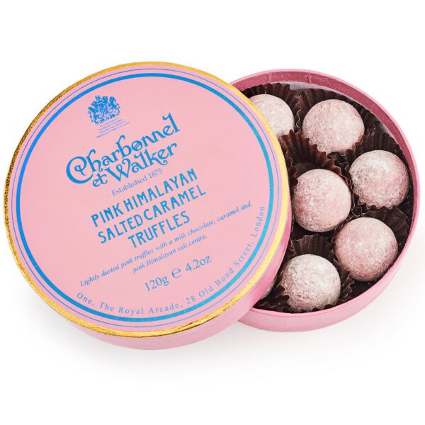 Pink Himalayan Salted Caramel Chocolate Truffles