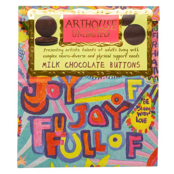 Arthouse Chocolate, Full of Joy – Milk Chocolate Buttons