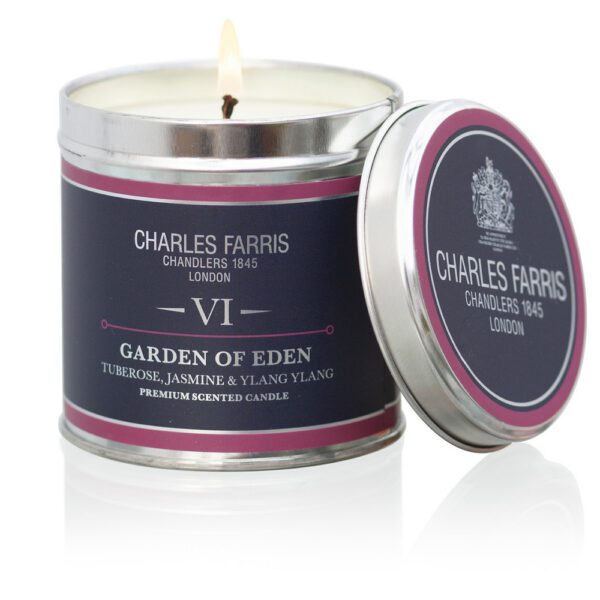 Charles Farris, VI Garden of Eden Tin Candle